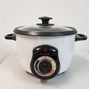 Pars Automatic Persian Rice Cooker Tahdig Rice Maker-White-5 Cup-USED-M79